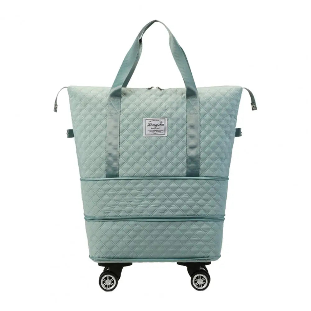 Expandable Foldable Duffel Bag Large Capacity Waterproof with Wheels