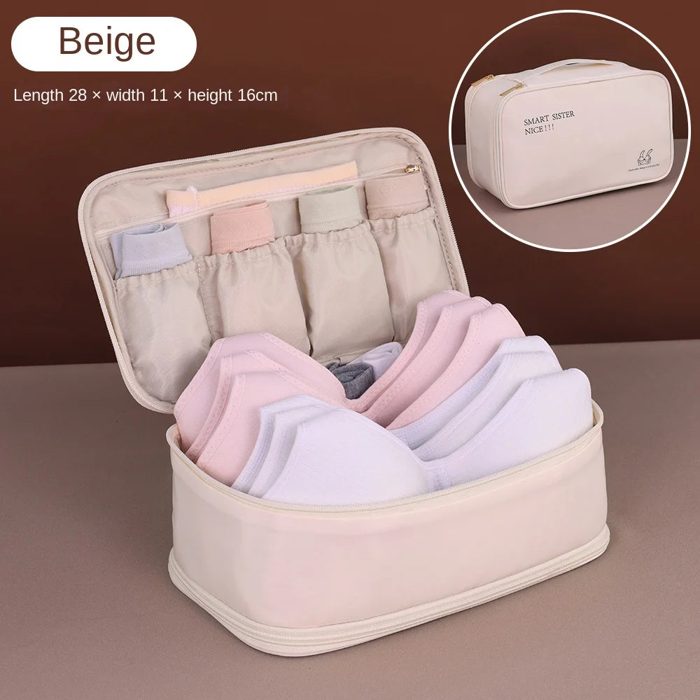 Double Layer Travel Storage Bag for Underwear Socks and Pantyhose