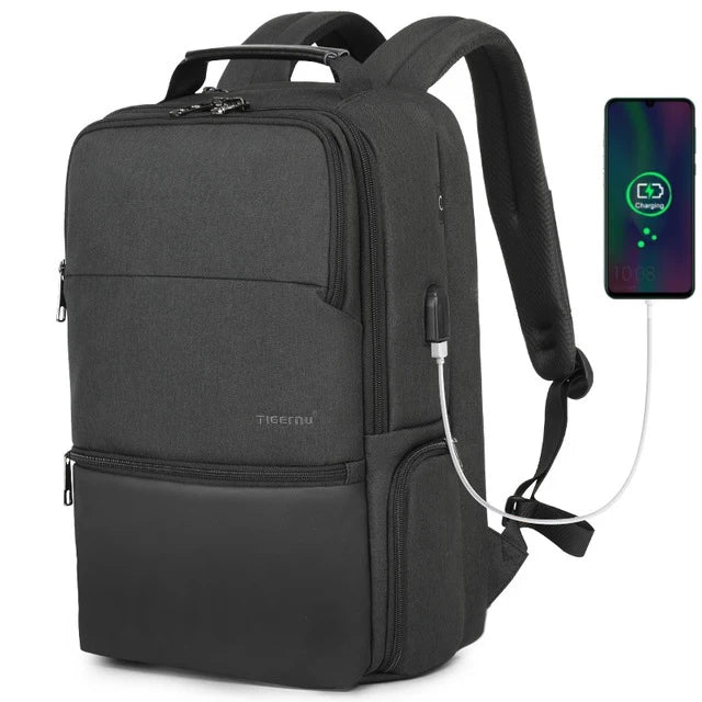 Men’s Expandable Laptop Backpack 15.6-19 Inch with RFID Protection