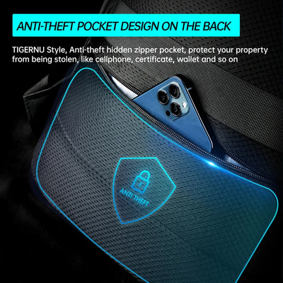 Men's and Women's Anti-Theft Backpack with No-Key TSA Lock