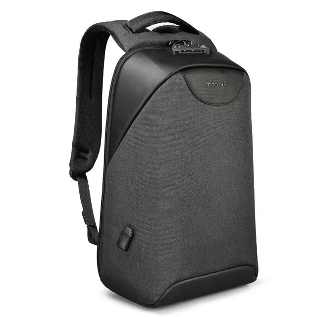 Men's and Women's Anti-Theft Backpack with No-Key TSA Lock
