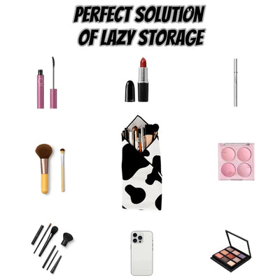 Magic Self-Adhesive Lay Flat Makeup Bag Portable Travel Organizer