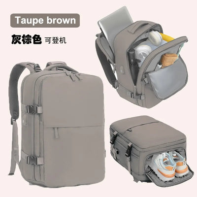 Women's Casual Waterproof Notebook Backpack for Work and Travel