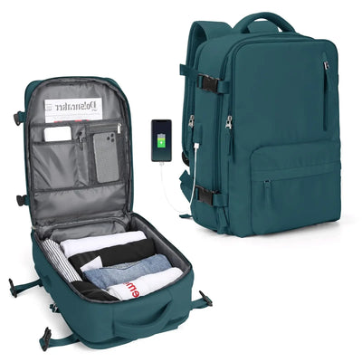 Women's Multifunctional Travel Backpack for Airplane and Luggage