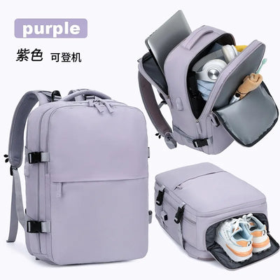 Women's Casual Waterproof Notebook Backpack for Work and Travel