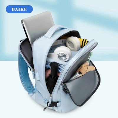 Women's Casual Waterproof Notebook Backpack for Work and Travel