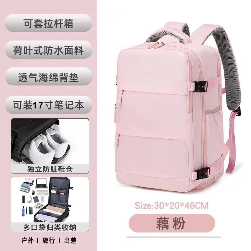 Women's Casual Waterproof Notebook Backpack for Work and Travel