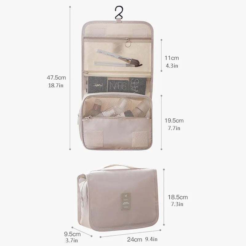 High-Quality Cosmetic Storage Bag for Travel and Bathroom Use