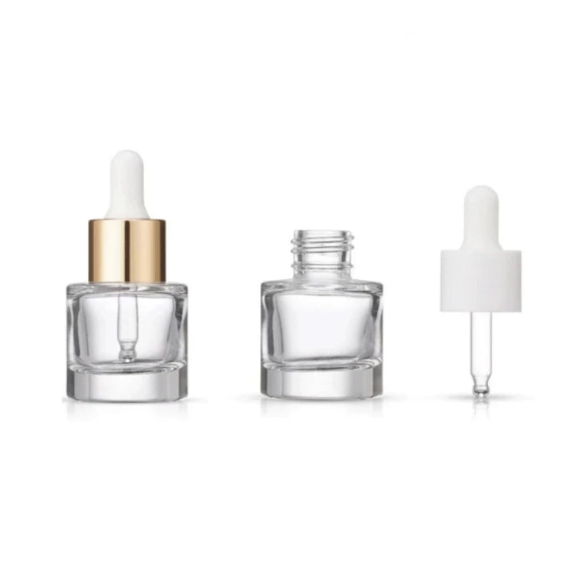 Portable 15ml Glass Bottle for Essential Oils and Travel Use