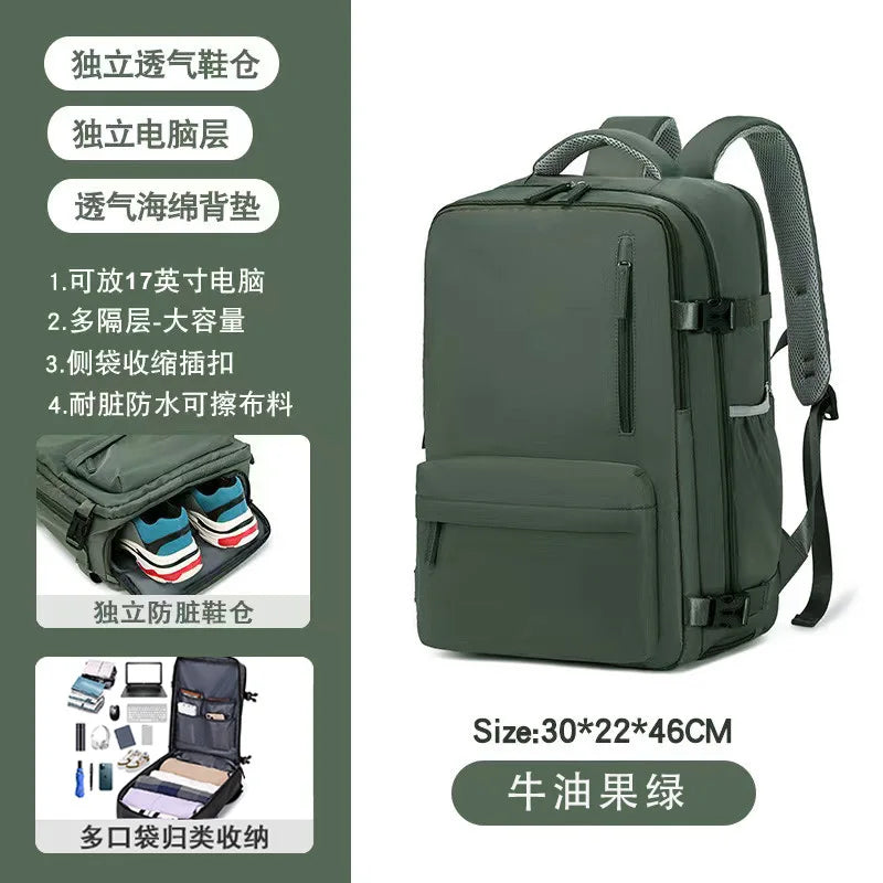 Women's Casual Waterproof Notebook Backpack for Work and Travel