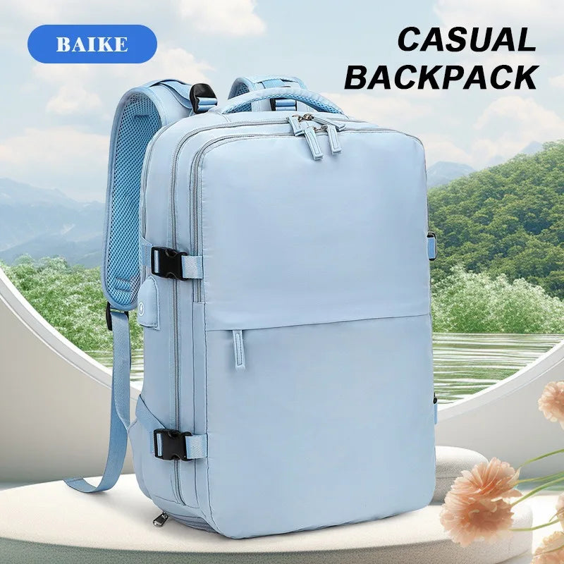Women's Casual Waterproof Notebook Backpack for Work and Travel