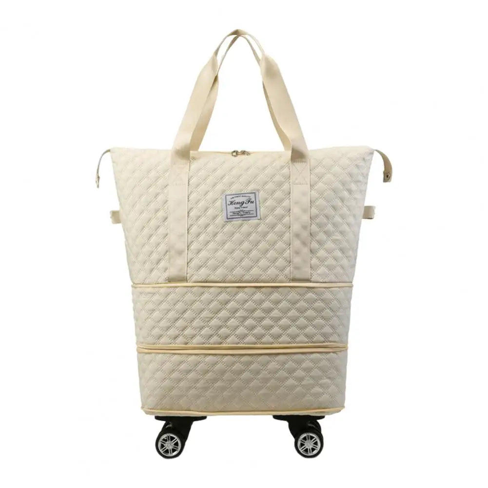 Expandable Foldable Duffel Bag Large Capacity Waterproof with Wheels