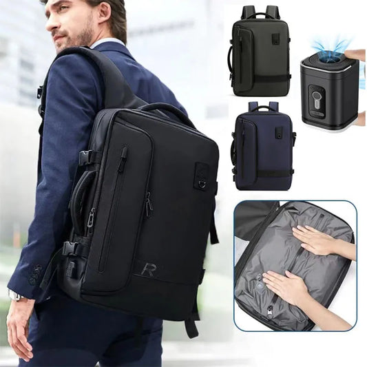 60L Expandable Vacuum Compression Backpack with Electric Pump