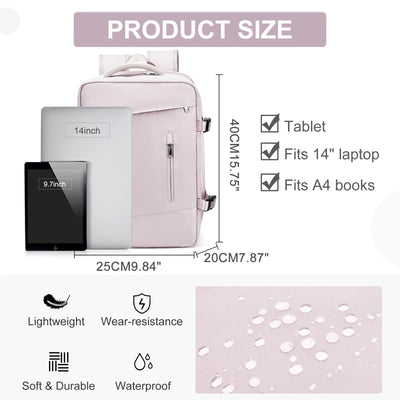 Lightweight Carry-On Backpack for Business and Leisure Travel
