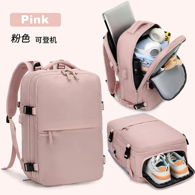Women's Casual Waterproof Notebook Backpack for Work and Travel