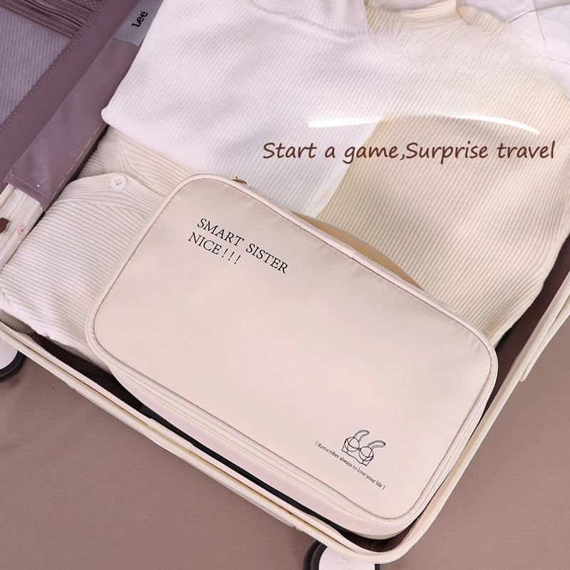 Double Layer Travel Storage Bag for Underwear Socks and Pantyhose