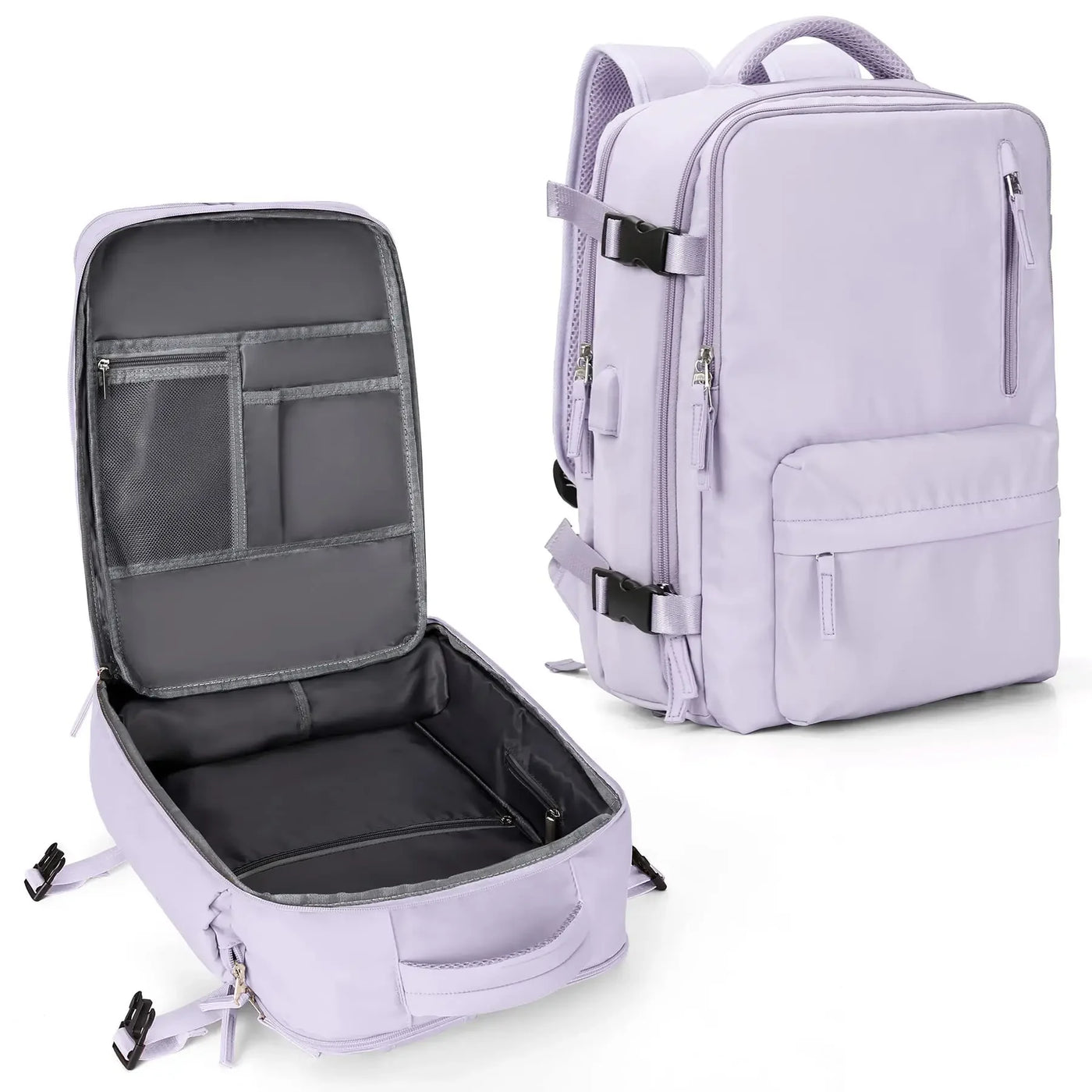 Women's Multifunctional Travel Backpack for Airplane and Luggage