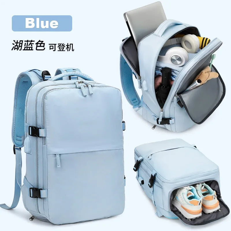 Women's Casual Waterproof Notebook Backpack for Work and Travel