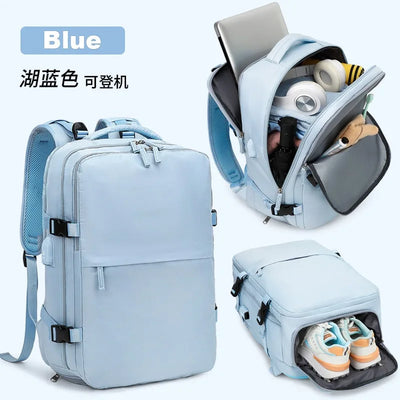 Women's Casual Waterproof Notebook Backpack for Work and Travel