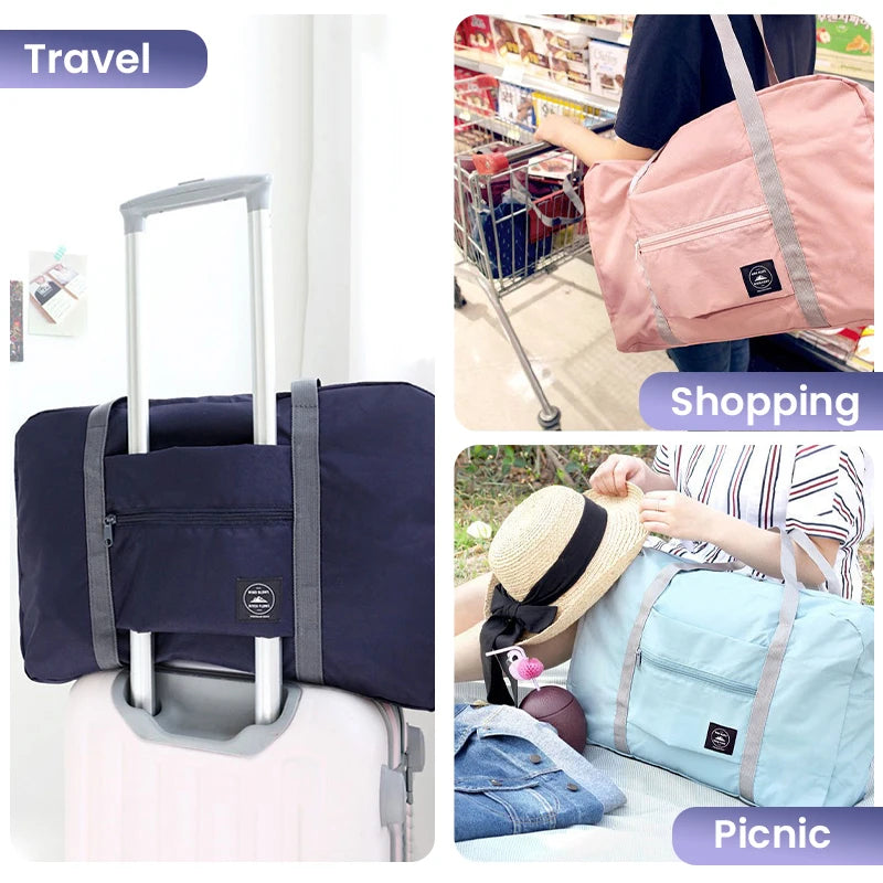 Foldable Travel Duffel Bag for Airlines Carry on Bag for Women