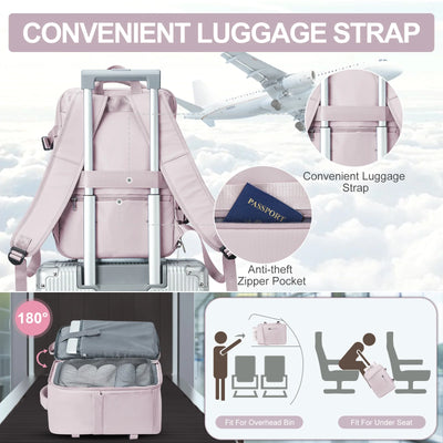 Lightweight Carry-On Backpack for Business and Leisure Travel