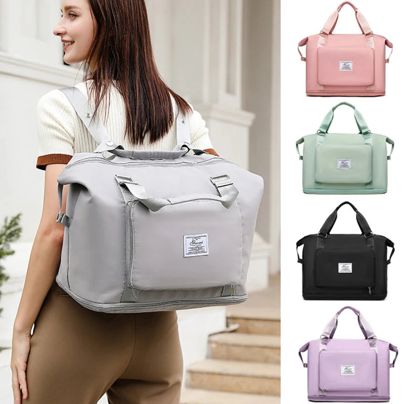 Waterproof Travel Duffle Bag Foldable Gym Tote for Men and Women
