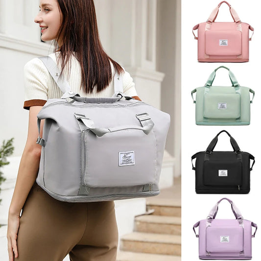 Waterproof Travel Duffle Bag Foldable Gym Tote for Men and Women
