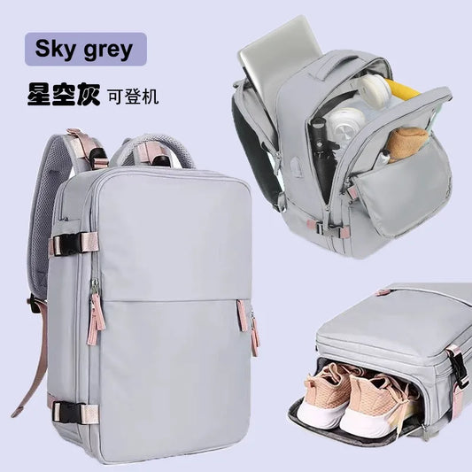 Women's Casual Waterproof Notebook Backpack for Work and Travel