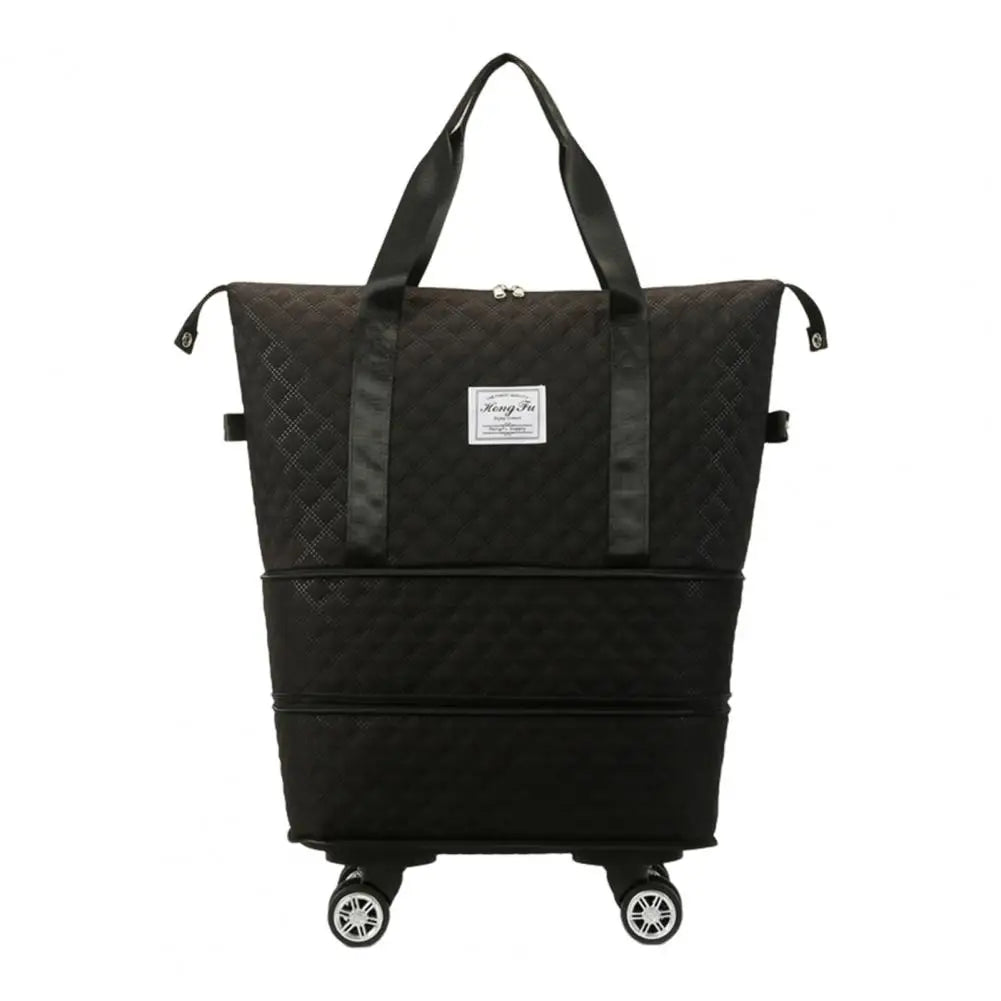 Expandable Foldable Duffel Bag Large Capacity Waterproof with Wheels