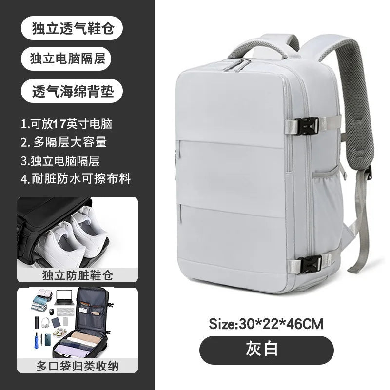 Women's Casual Waterproof Notebook Backpack for Work and Travel