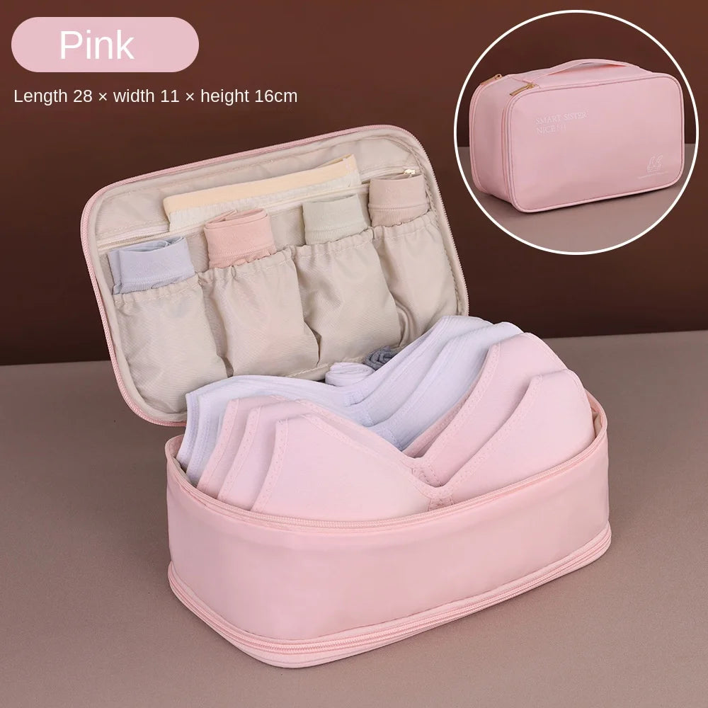 Double Layer Travel Storage Bag for Underwear Socks and Pantyhose