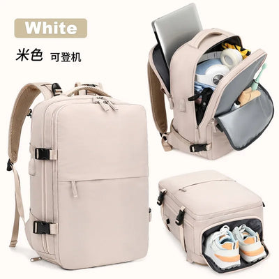 Women's Casual Waterproof Notebook Backpack for Work and Travel