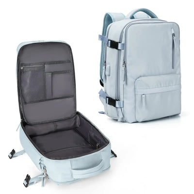 Women's Multifunctional Travel Backpack for Airplane and Luggage