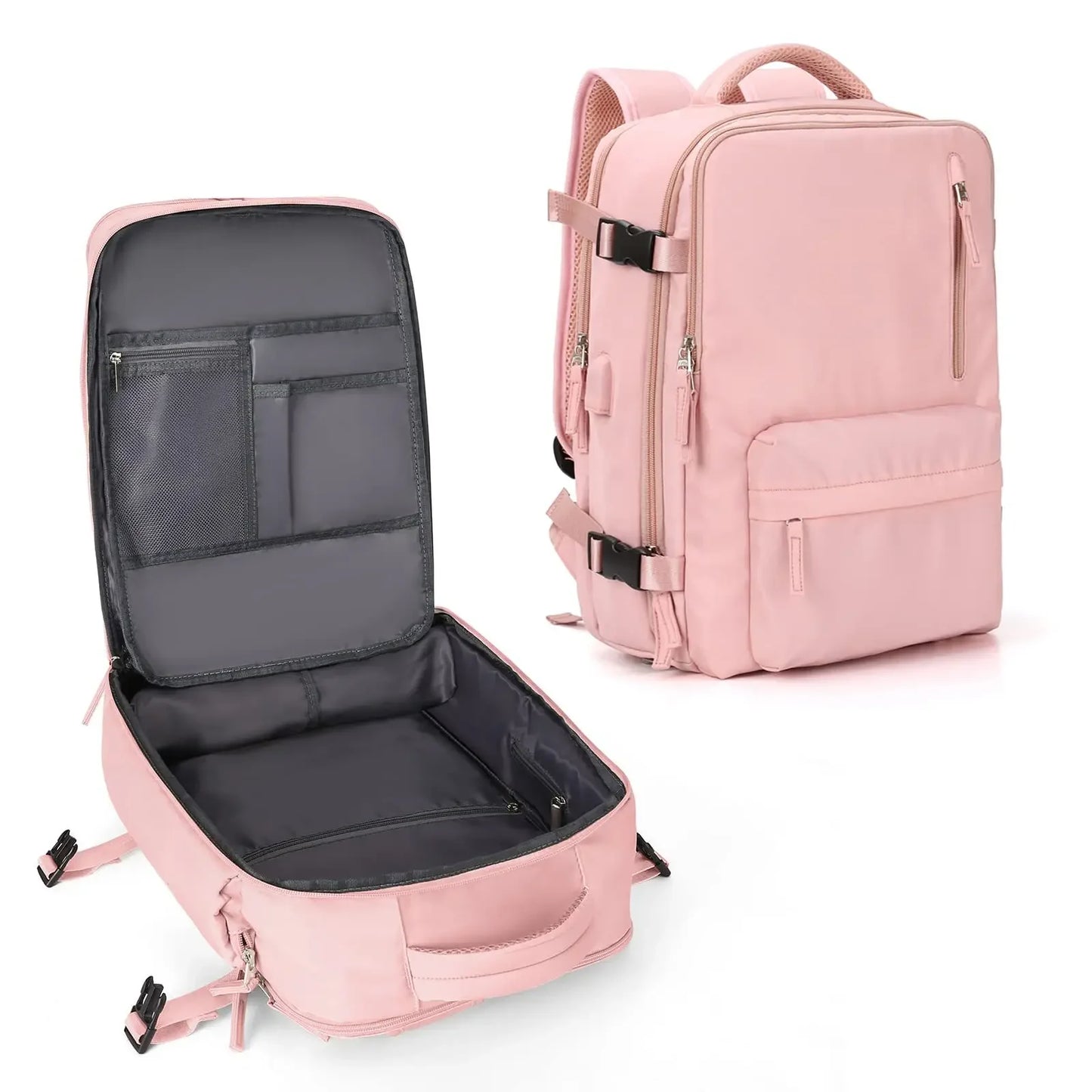 Women's Multifunctional Travel Backpack for Airplane and Luggage